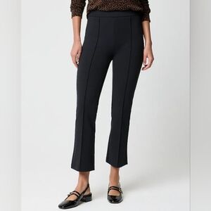 J.Crew Ponte Cropped Pull On Trousers Pants Black Size 6
